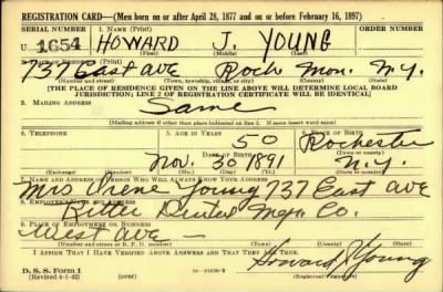 Thumbnail for Howard J > Young, Howard J (1891)