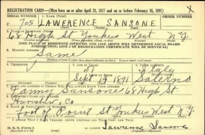 Thumbnail for Lawerence > Sansone, Lawerence (1891)