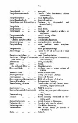 Thumbnail for Germany > Vocabulary of German Military Terms and Abbreviations