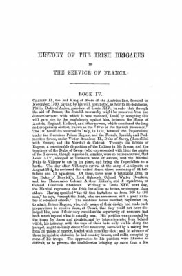 Thumbnail for France > History of the Irish Brigades in the Service of France