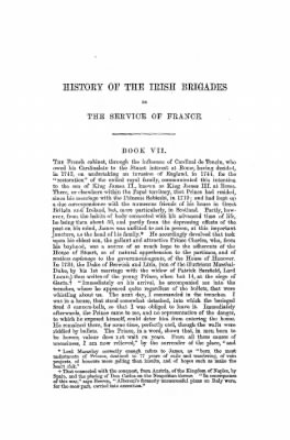 Thumbnail for France > History of the Irish Brigades in the Service of France