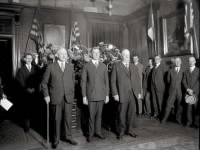 Swearing_in_of_Secretary_Dwight_Davis, former SOW'S Weeks and Taft are standing beside him.jpg