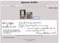 Thumbnail for Griffin Spencer and Burch Cynthia Marriage Cert.JPG