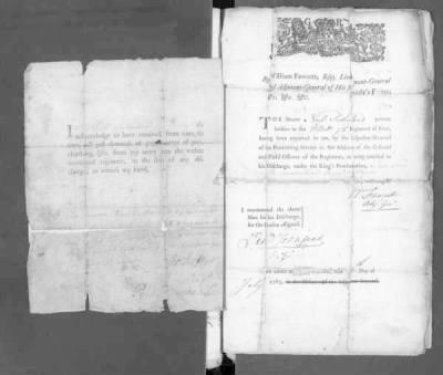 Thumbnail for WO 121: Discharge Documents of Pensioners > Piece 026: 1796 (Certificates of Service)