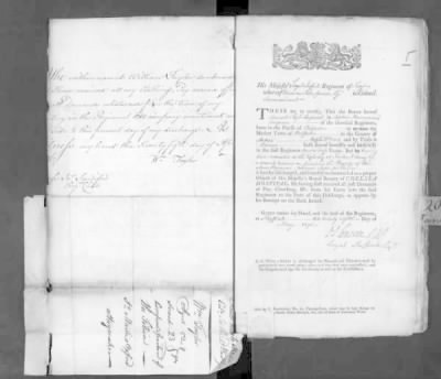 Thumbnail for WO 121: Discharge Documents of Pensioners > Piece 026: 1796 (Certificates of Service)