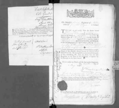 Thumbnail for WO 121: Discharge Documents of Pensioners > Piece 026: 1796 (Certificates of Service)