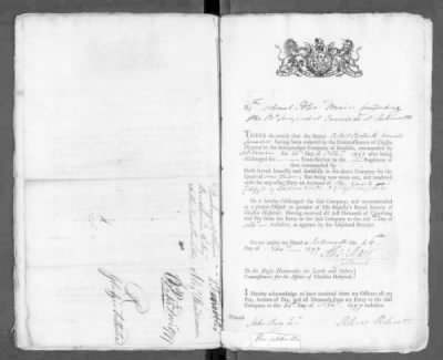 Thumbnail for WO 121: Discharge Documents of Pensioners > Piece 146: 1796-1797 (Certificates of Service and Related Correspondence)