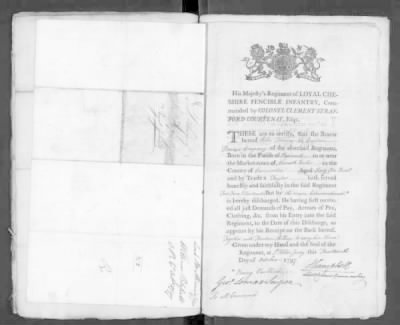 Thumbnail for WO 121: Discharge Documents of Pensioners > Piece 146: 1796-1797 (Certificates of Service and Related Correspondence)