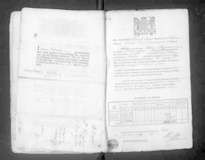 Thumbnail for WO 121: Discharge Documents of Pensioners > Piece 176: 1813-1814 (Certificates of Service and Related Correspondence)