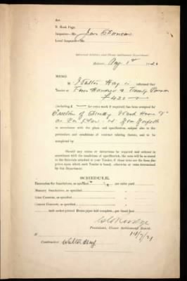 Thumbnail for AB15 Tenders, contracts and papers re dwellings on land leased by returned soldiers 1919-1920 > L B Read, New Norfolk