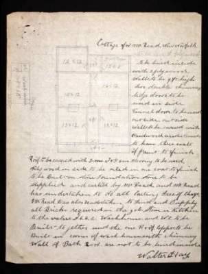 Thumbnail for AB15 Tenders, contracts and papers re dwellings on land leased by returned soldiers 1919-1920 > L B Read, New Norfolk