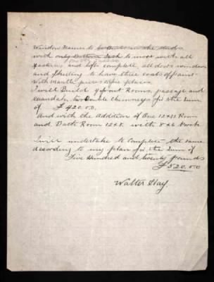 Thumbnail for AB15 Tenders, contracts and papers re dwellings on land leased by returned soldiers 1919-1920 > L B Read, New Norfolk