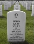 Thumbnail for Grave of John Gray Wiley, son of Irene Elizabeth Oglesby and Clark Gray Wiley, Dayton national Cemetery, Dayton Ohio, Montgomery County.jpg