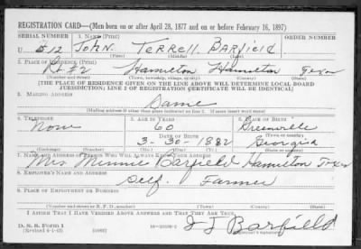 John Terrell > Barfield, John Terrell (1882)