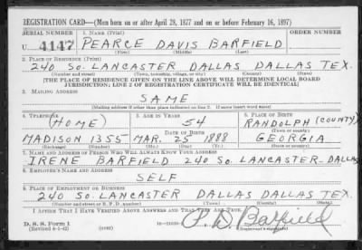 Thumbnail for Pearce Davis > Barfield, Pearce Davis (1888)