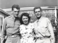 Thumbnail for Clayton Enos with Marjorie and Arthur Ferris Oct 1944.jpg