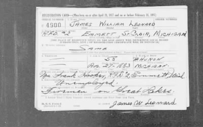 Thumbnail for James William > Leonard, James William (1883)