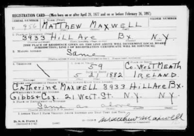 Thumbnail for Matthew > Maxwell, Matthew (1882)