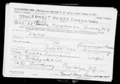 Thumbnail for Ernest Henry > Dannemann, Ernest Henry (1886)