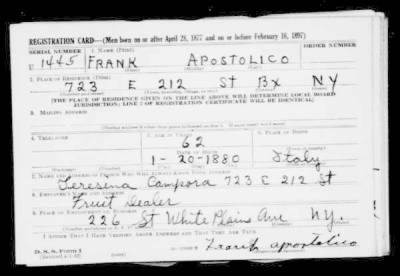 Thumbnail for Frank > Apostolico, Frank (1880)