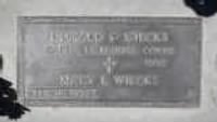 Thumbnail for WIECKS Donald F and wife Mary tombstone.jpg