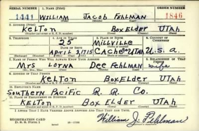 Thumbnail for William Jacob > Fehlman, William Jacob