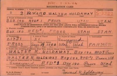 Thumbnail for Howard Walter > Holdaway, Howard Walter