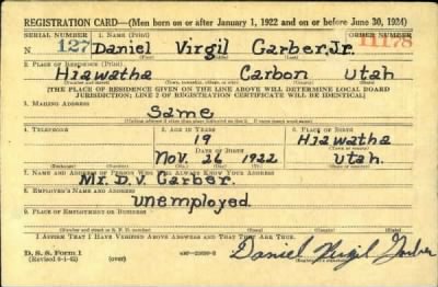 Thumbnail for Daniel Virgil > Garber, Daniel Virgil