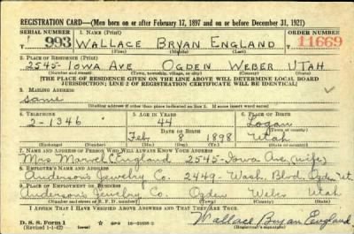 Thumbnail for Wallace Bryan > England, Wallace Bryan