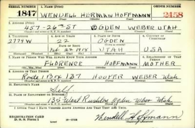 Thumbnail for Wendell Herman > Hoffmann, Wendell Herman