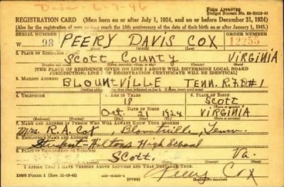 Peery Davis > Cox, Peery Davis