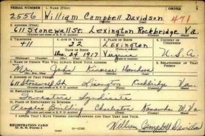 Thumbnail for William Campbell > Davidson, William Campbell