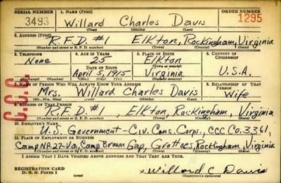 Thumbnail for Willard Charles > Davis, Willard Charles