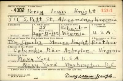 Thumbnail for Percy Lewis > Knight, Percy Lewis