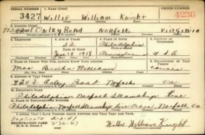 Thumbnail for Willie William > Knight, Willie William