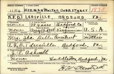 Thumbnail for Herman Walter > Overstreet, Herman Walter