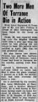 Thumbnail for Torrance Herald Jun 14 1945 Two Torrance Men Die in Action clip.png