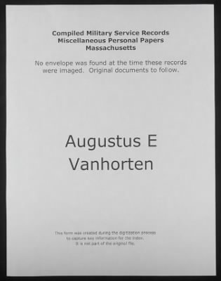 Thumbnail for Augustus L > Vanhorten, Augustus L