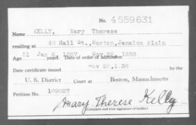 Thumbnail for 1938 > KELLY, Mary Theresa