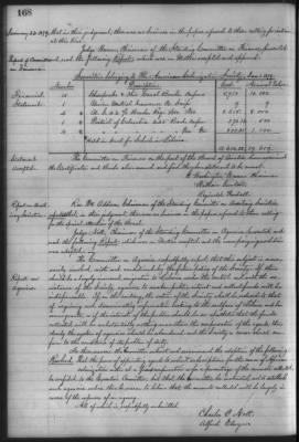 Thumbnail for Board of Managers, Minutes > 6 Jan 1834-8 Feb 1912