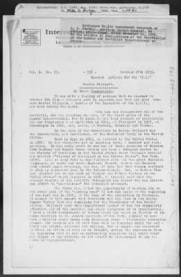 Economic Matters: Five-Year Plans, Living Conditions, Internal And International Socialist Labor Affairs, Insurance > 861.504 Labor And Socialist International/140-169