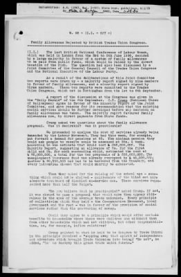 Thumbnail for Economic Matters: Five-Year Plans, Living Conditions, Internal And International Socialist Labor Affairs, Insurance > 861.504/334-861.504 Labor And Socialist International/69