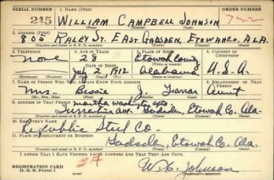 Thumbnail for William Campbell > Johnson, William Campbell