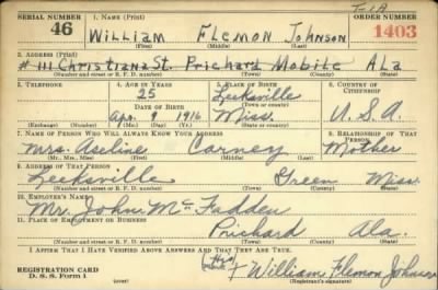 Thumbnail for William Flemon > Johnson, William Flemon