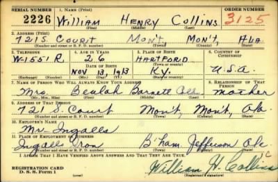 Thumbnail for William Henry > Collins, William Henry