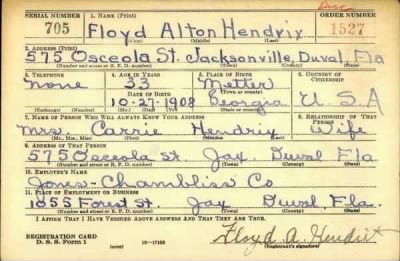 Thumbnail for Floyd Alton > Hendrix, Floyd Alton