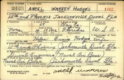 Thumbnail for Ancel Warren > Hodges, Ancel Warren