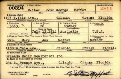 Thumbnail for Walter John George > Moffat, Walter John George