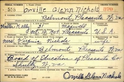 Thumbnail for Orville Glenn > Nichols, Orville Glenn