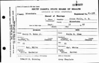 Thumbnail for Kuhn, Henry N._South Dakota Marriage Cert.JPG